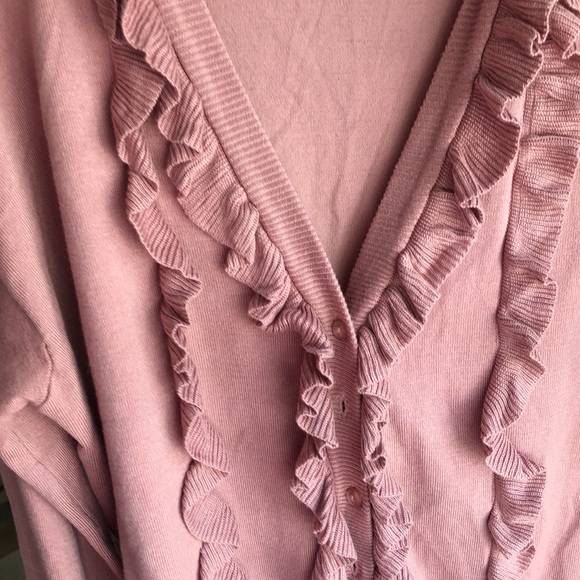 Pink Ruffle Cardigan - Picture 8 of 8